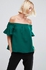 ASOS Off Shoulder Top with Frill Sleeve Green