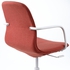 LÅNGFJÄLL Conference chair with armrests - Gunnared red-orange/white