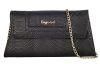 Keypoint Women's Designer Envelope Clutches Wallet Chains Shoulder Purses with Gift PackageBlack