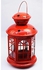 Ramadan lantern red metal 22 cm