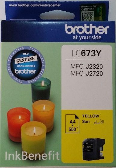 Brother Ink Cartridge Yellow Lc673y
