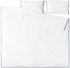 TÅTELSMYGARE Duvet cover and 2 pillowcases - white/blue 240x220/50x80 cm