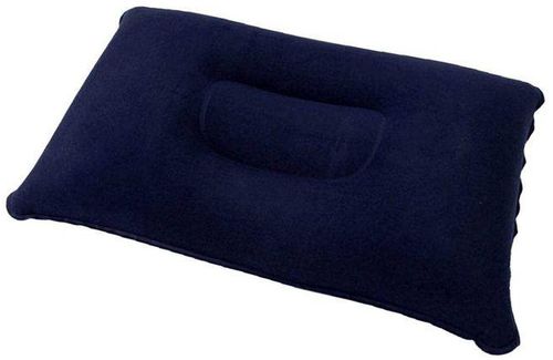 Generic Inflatable Seat Cushion, Travel Cushion, Air Cushion 38x24cm Dark Blue