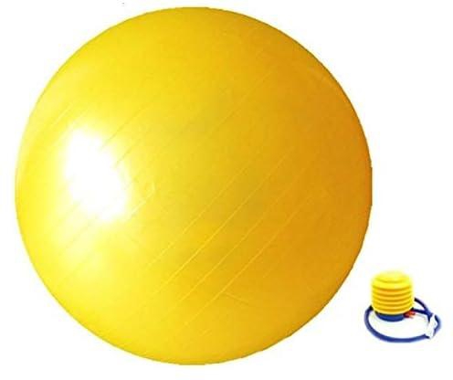 Yellow 65cm Exercise Fitness Aerobic Ball for GYM Yoga Pilates Pregnancy Birthing Swiss_ with two years guarantee of satisfaction and quality