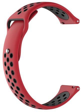 Replacement Silicone Band For Samsung Gear S3 Frontier Smartwatch Red/Black