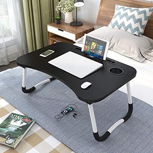 Smilee Foldable Laptop Table (Black, Small)
