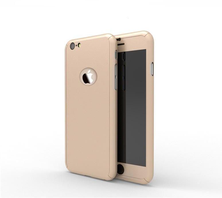 Full Protection Case 360 For Iphone 6 plus / 6s plus Gold