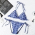 Dior Blue Sea Tie-Up Sexy Bikini