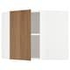 METOD Corner wall cabinet with shelves, white/Upplöv matt dark beige, 68x60 cm - IKEA