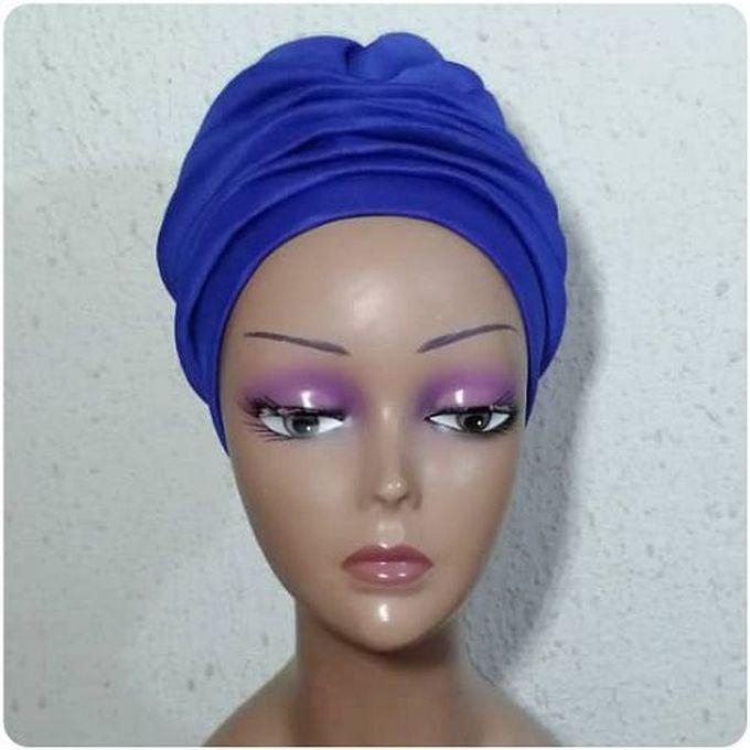 Ladies Turban Cap - Blue