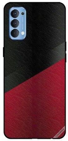 Protective Case Cover For Oppo Reno4 Black/Red