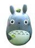 Totoro Doll Key Chain Rings L4Grey Size L Hold Leaf