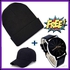 Fashion Plain Marvin Beanie Skull Cap School Uniform +Gift