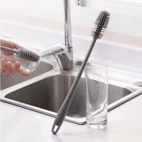 Silicone Long Handle Bottle/Glass Cleaning Brush