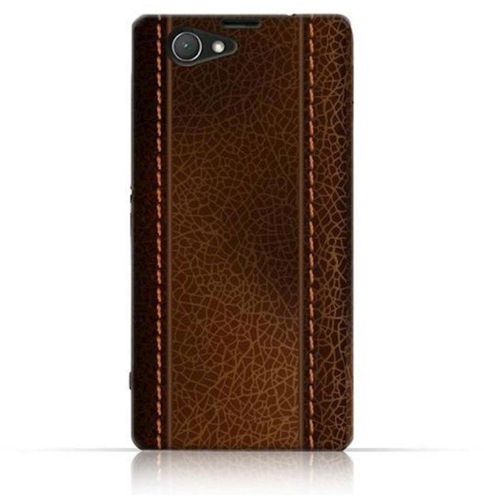 TPU Silicone Case With Leather Pattern Design For Sony Xperia Z1 Compact Multicolour