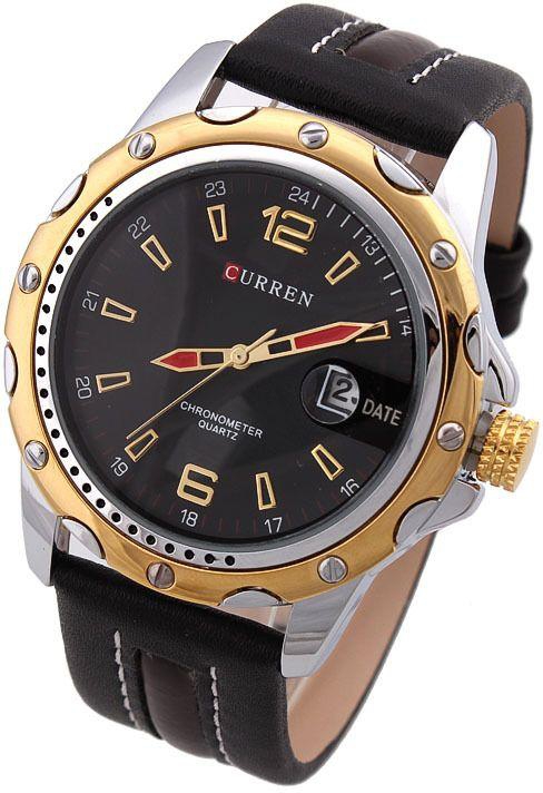 CURREN M-8104 Luxury  Watches Analog Steel Case quartz Clock hours with date Men's Wristwatch