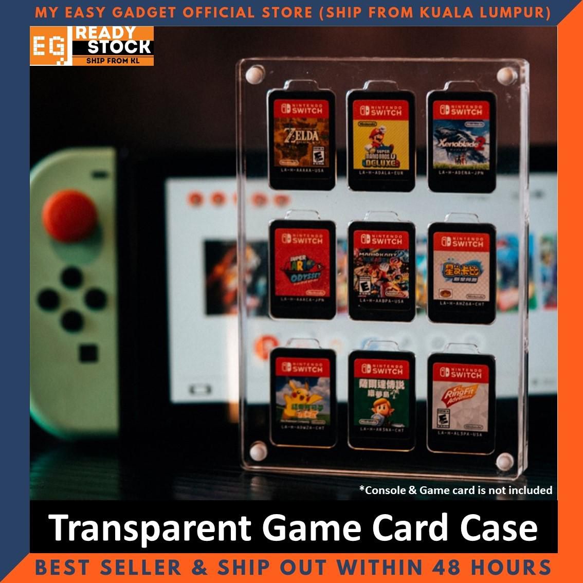 Nintendo Switch Game Card Case Cassette Acrylic Storage Box Holder