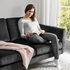 SMEDSTORP 2-seat sofa - Djuparp/dark grey oak