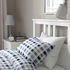 HEMNES Bed frame - white stain/Luröy 90x200 cm