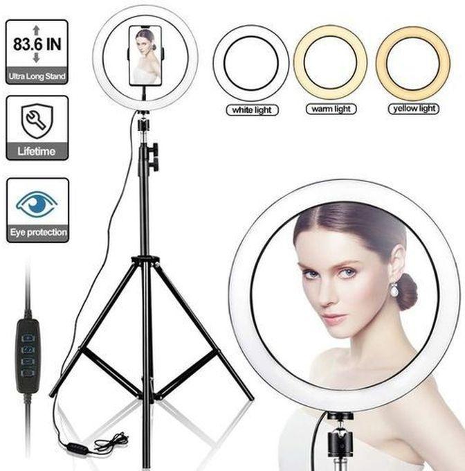 Ring Fill Light For Professional Photography + 225 CM Adjustable Tripod Stand