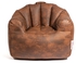 Homztown Meduim Glove Bean Bag leather 85*75*70 cm Brown H-51944