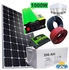 Solarmax 200 AH Solar Battery + Generic 500Watts Solar Panel Full Kit All Weather + 30AH Solar Charge Controller + 1000W Solar Power Inverter + 5 DC Bulbs + 10M Cable