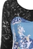 Plus Size Lace Insert Damask Print Handkerchief T Shirt - 4x