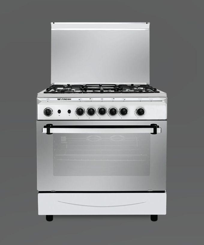 Fresh Italiano Cast Free Stand Cooker - 5 Burners - 80*55 Cm With Fan