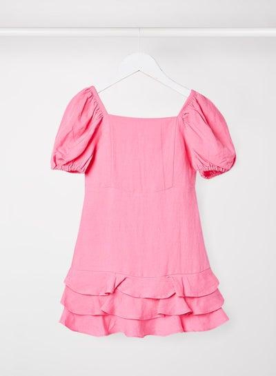 Kids/Teen Layered Ruffle Dress Pink