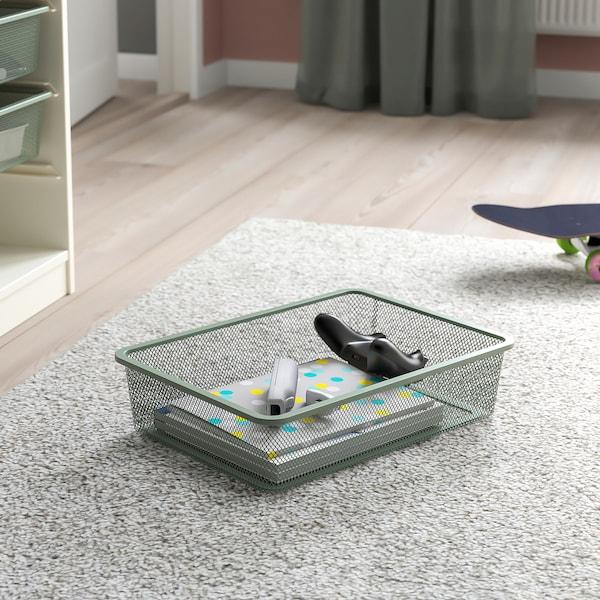 TROFAST Storage combination, white light green-grey/grey-blue, 46x30x145 cm - IKEA