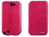 Nuoko Grace Series Exclusive Leather Flip Case Cover for Samsung Galaxy Note 2 Note II N7100 [Pink]
