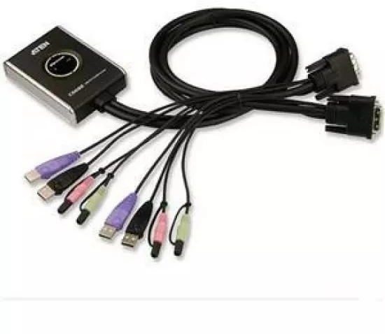 ATEN 2port DVI KVMP, USB 2.0, audio, mini, 1.2 m | Gear-up.me