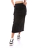 Andora Solid Black Buttoned Closure Skirt