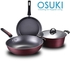 Nonstick Cookware Set by Osuki (3 in 1)