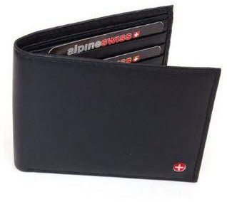 محفظة رجالية سوداء من Alpine Swiss