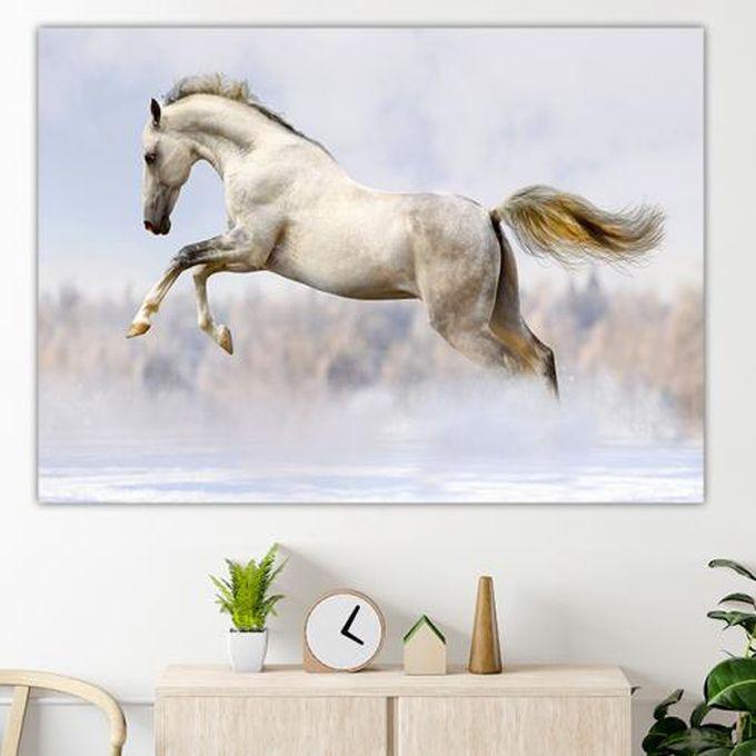 Home Art Tableau Wall Tableau Modern Printed White Horse -50x70-1Pcs