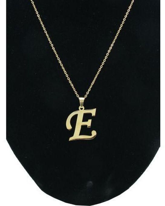 Letter E Pendant, Earrings And Necklace