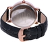 Charles Delon Men's Rose Gold Dial Leather Band Watch - 5707
