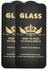 واقي شاشة زجاجي مقوى 9H من جي باور مع طبقة مضادة للخدش وشفافية عالية لهاتف آيفون 13 مجموعة من قطعتين 6.1 بوصة - أسود
