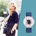 McyKcy Unisex Quartz Leather Analog Wrist Simple Watch Round Case Watch- Blue