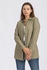 Esla Casual Solid Full Buttoned Shirt - Olive