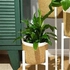 Handmade Plant Pot, 20 cm, Beige/White - B501