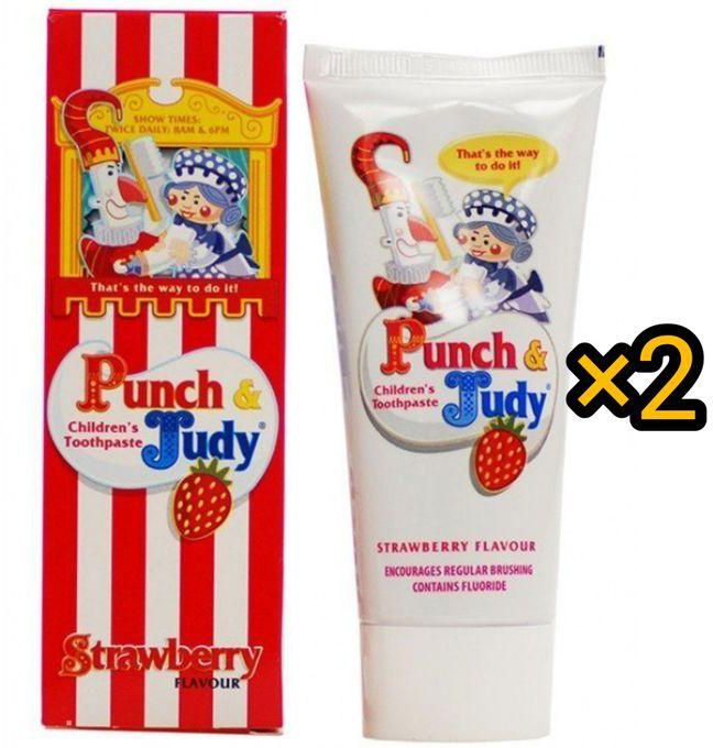 Punch & Judy Children Toothpaste Strawberry Flavour - 2 PCs