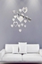 ملصقات جدارية عاكسة ثلاثية الأبعاد من الأكريليك على شكل قلب من 16 قطعة