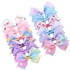 12 Pack Bow Hair Clip, Alligator Clips, Grosgrain Ribbon Hair Barrettes, Suitable for Girls Birthday Gift Holiday Present