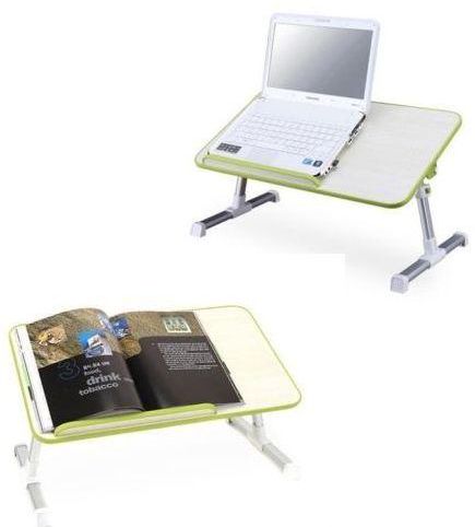 All In One Laptop Reading Stand Lap Desk Breakfast Bed Tray