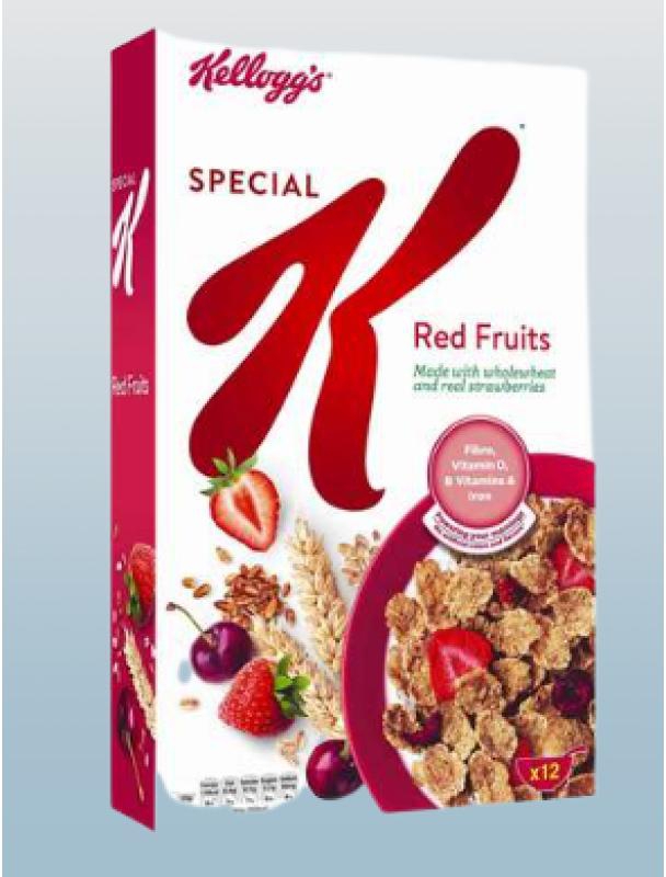 KELLOGGS 550G SPECIAL K RED BERRIES FRUIT CEREAL 375G