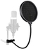 Pop Filter Studio Microphone Pop Shield Mic Wind Screen For Better Vocal Recordings.BLACK