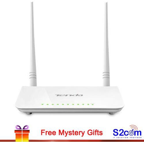 Tenda Wireless N300 ADSL2+ Modem Router (White)