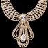 NEOGLORY Alloy 14K Gold Plated With Zircon&Rhinestone Necklace/Earrings Jewelry Set